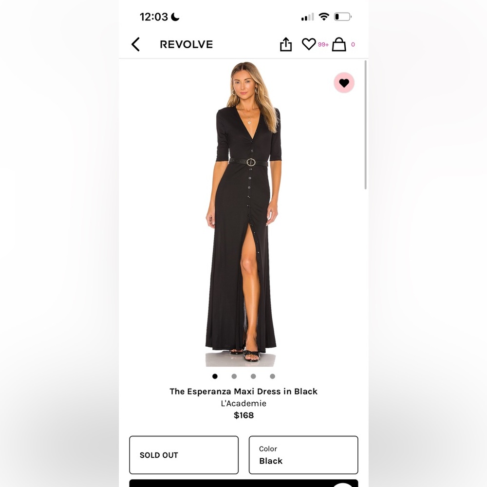 NWT - L’Academie black dress - Small